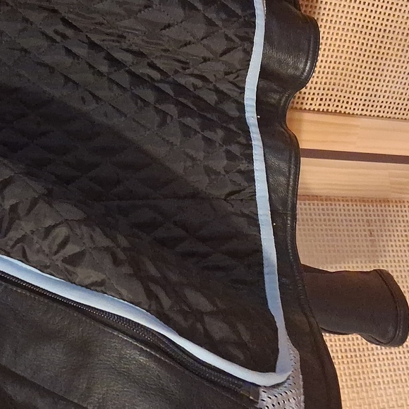 Harley-Davidson Womens Black Leather Lined Jacket  Embroidered Front And Back - Picture 5 of 6